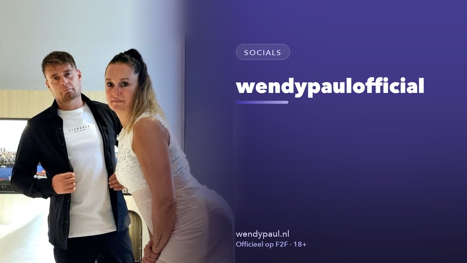 wendypaulofficial: de echte socials van Wendy en Paul